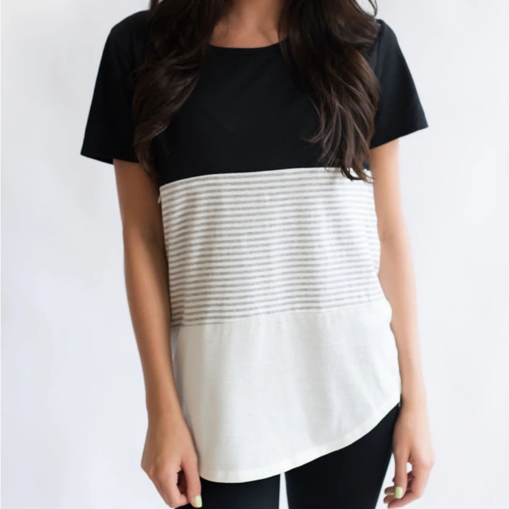 Nursing Queen Colorblock Tee